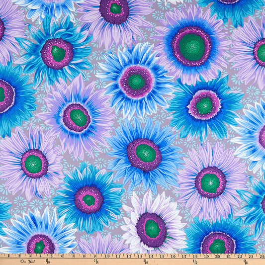 Van Gogh Blue Philip Jacobs Stash Kaffe Fassett Collective Free Spirit Cotton Fabric FS PWPJ111.BLUE