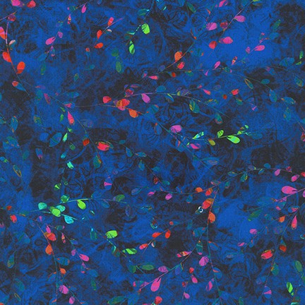 Venice Stained Glass Pussy Willow Evening Christiane Marques Robert Kaufman Cotton Fabric RK-AQSD-19720-80