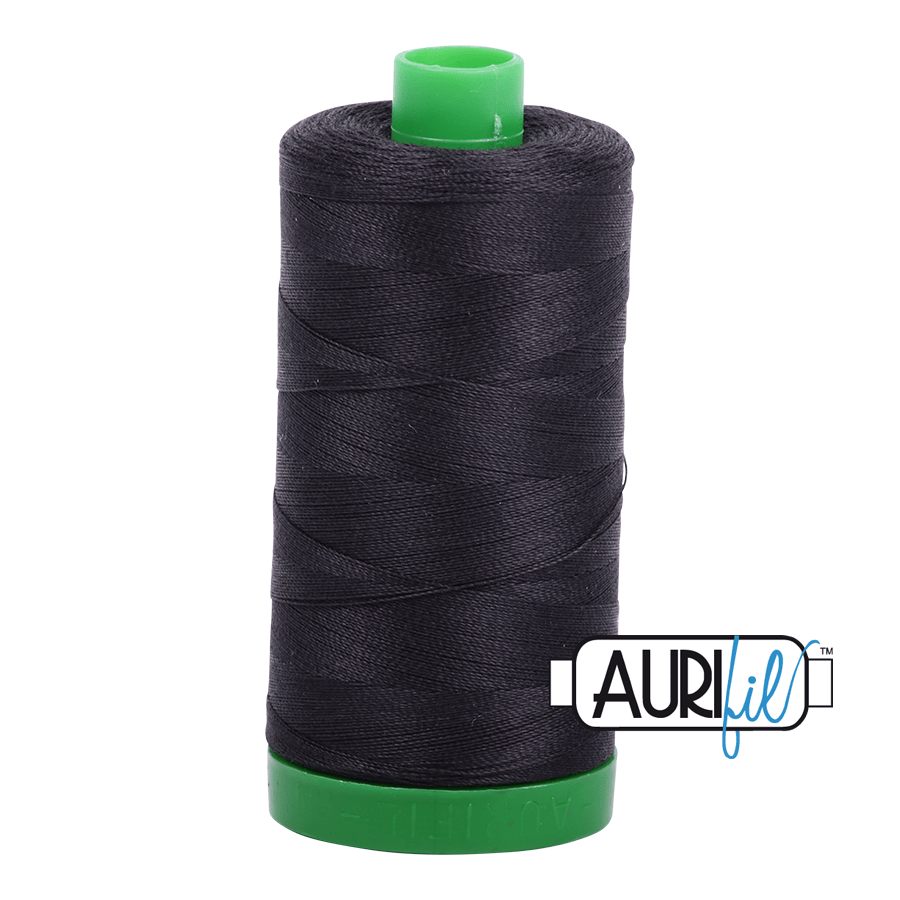 Very Dark Grey 40 wt 1094 yd Large Spool Aurifil Cotton Quilting Thread AF-MK40SC6-4241