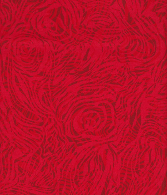 Vortex Red Tone on Tone Blender Foust Textiles Cotton Fabric FT-49661-101 Red