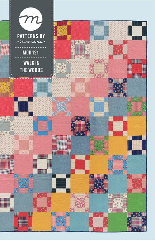 Walk in the Woods Quilt Pattern 68"x94" Sandy Klop Moda Patterns MD-MOD-121