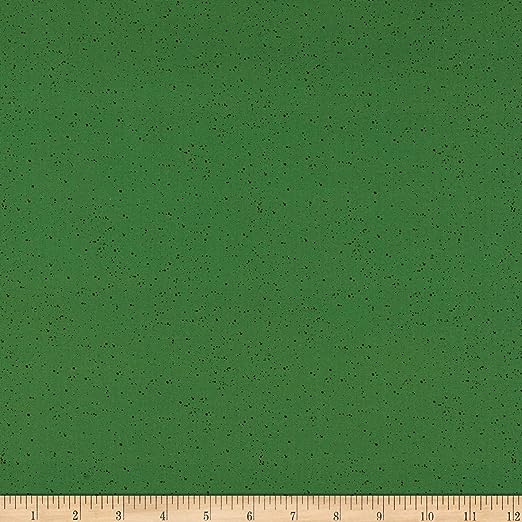 Warm Wishes Speckled Solid Storm Green Hannah Dale Maywood Studio Cotton Fabric