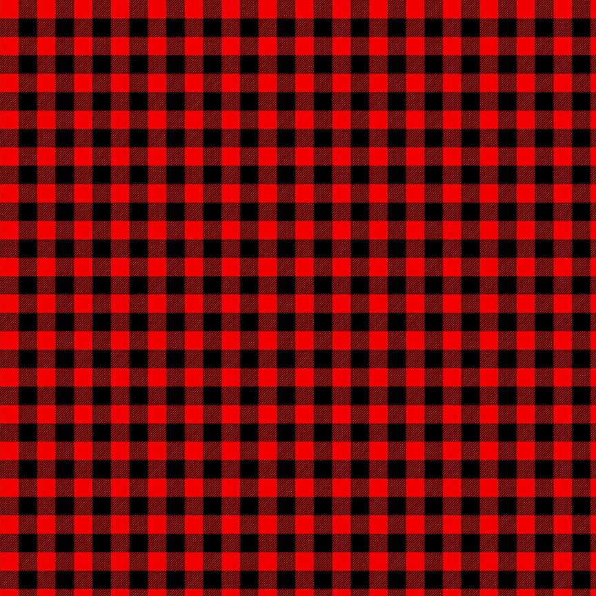 Warm Winter Wishes Buffalo Plaid Red/Black Lucie Crovatto Studio E Cotton Fabric SE-5873-89 | US Fabric Shop