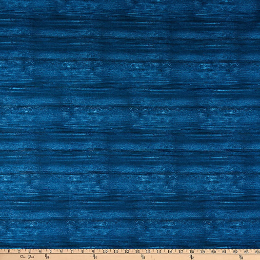 Washed Wood 108" Wide Back Harbor Blue Benartex Cotton Fabric BE 7709W-55
