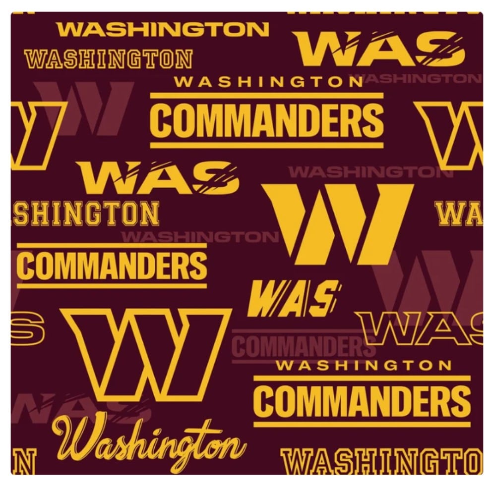 Washington Commanders NFL Football 58" Fabric Traditions Cotton Fabric NFL-70530D
