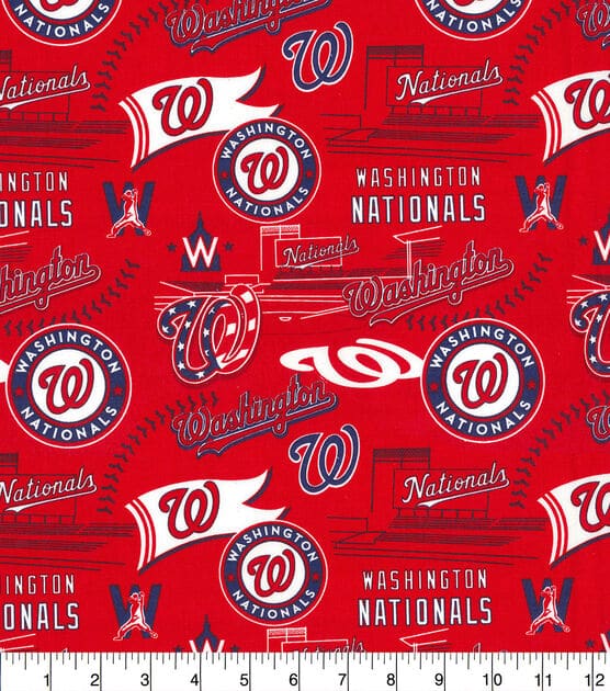 Washington Nationals MLB Baseball Stadium Fabric Traditions Cotton Fabric MLB-60332B