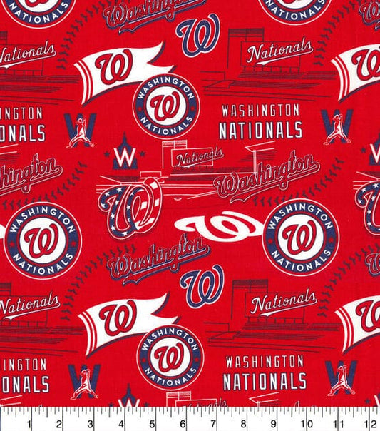 Washington Nationals MLB Baseball Stadium Fabric Traditions Cotton Fabric MLB-60332B
