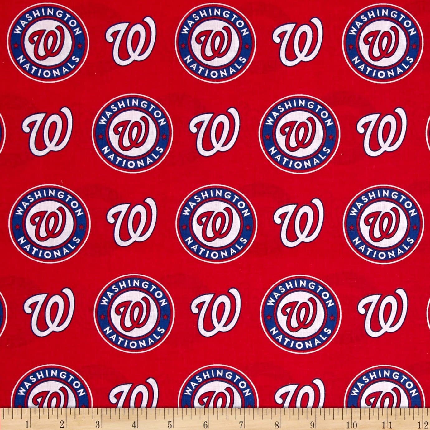 Washington Nationals MLB Baseball Logo 58" Fabric Traditions Cotton Fabric MLB-6658B