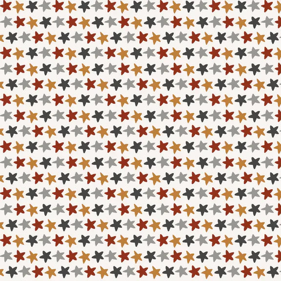 Water Babies Tossed Stars Ivory White Sugarly Designs Studio E Cotton Fabric