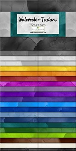 Watercolor Texture 2.5" Karat Gems 40pcs Wilmington Prints Cotton Precut Fabric