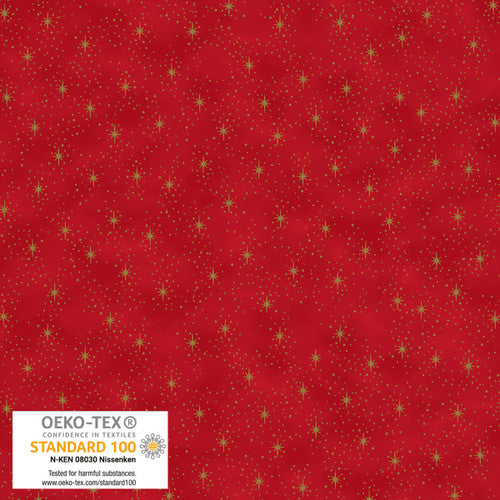 thumbnail image 2 of Metallic Gold & Silver Christmas Quilting Cotton Fabric – Fat Quarter Or By The Metre, 45" Wide 2 of 14