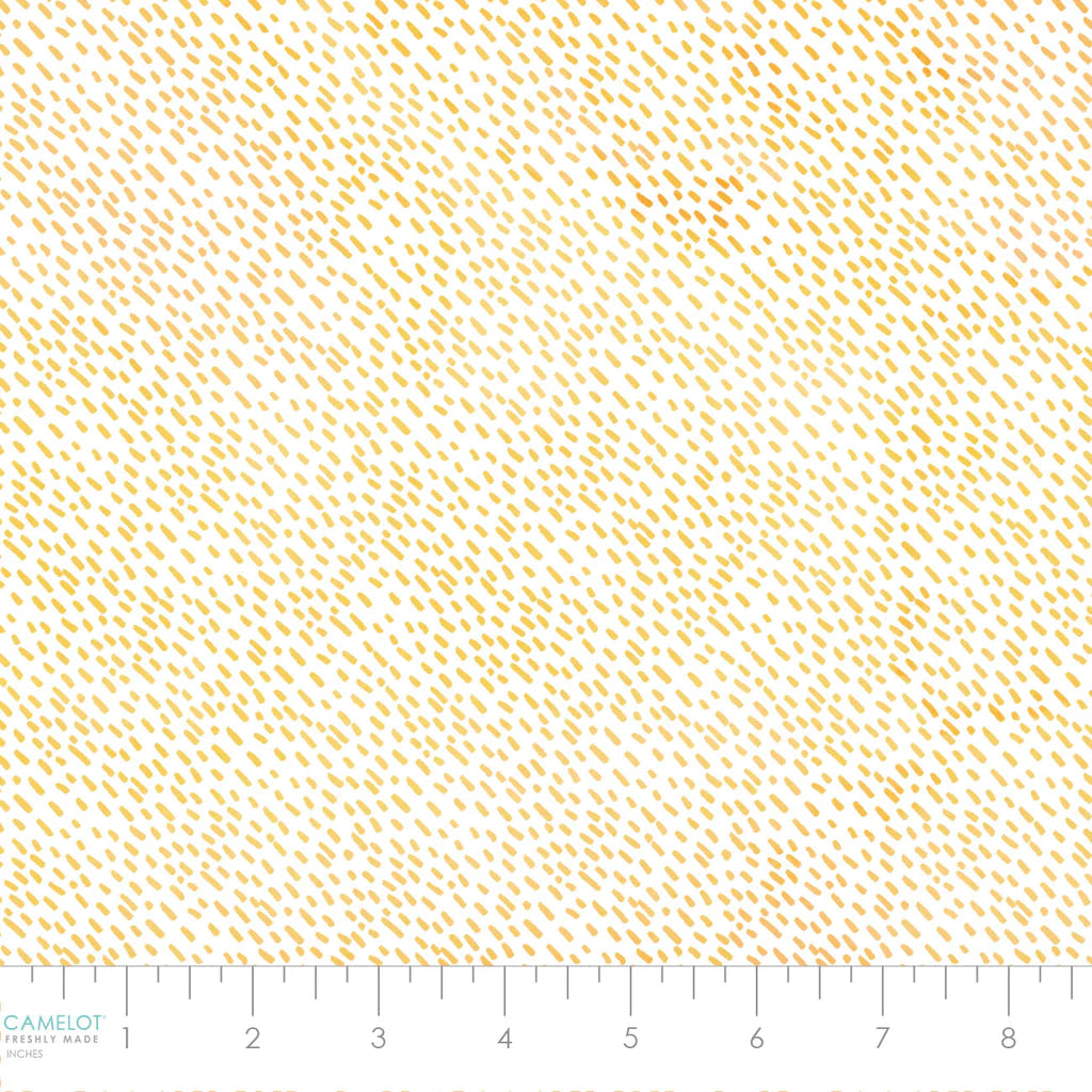 Welcome to our Hive Bee Pollen White Courtney Morgenstern Camelot Cotton Fabric