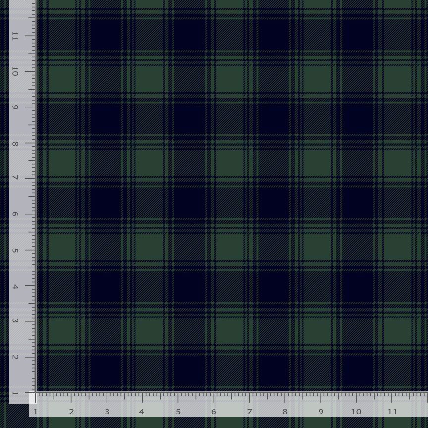 Welcome Winter Buffalo Plaid Green Blue Katie Hennagir Timeless Treasures Cotton Fabric TT-KATIE-CD4268-GREEN