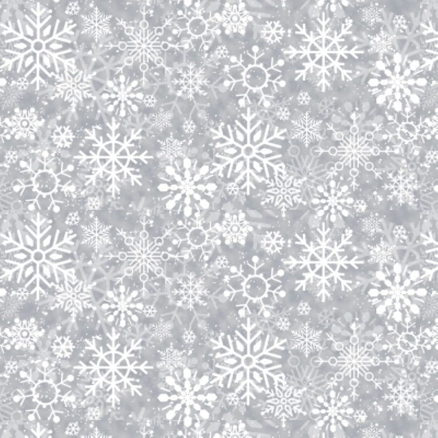 Welcome Winter Snowflake Grainy Barb Tourtillotte Henry Glass Cotton Fabric