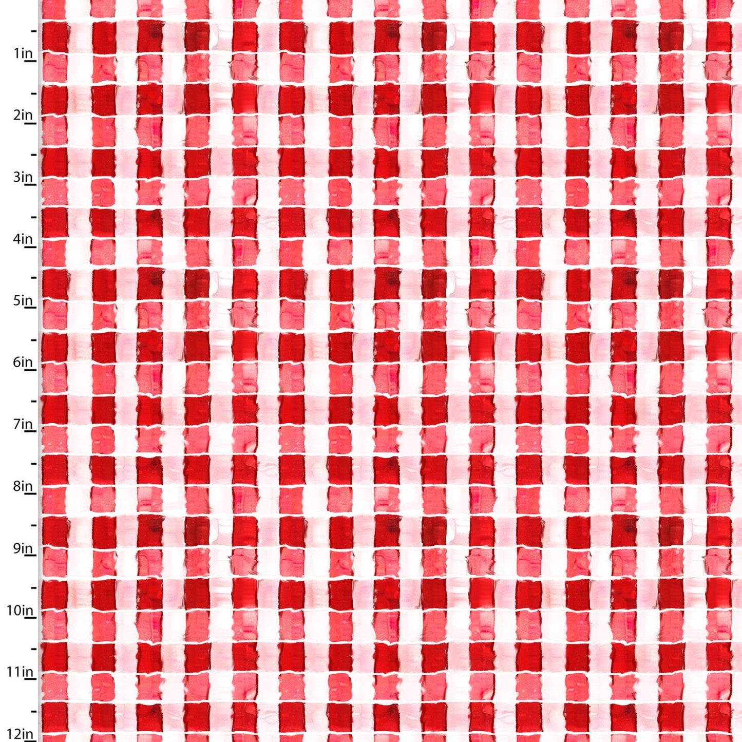 Welcome to the Funny Farm Gingham Red Connie Haley 3 Wishes Cotton Fabric