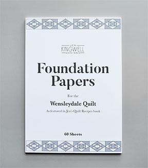 Wensleydale Foundation Papers Foundation Piecing Jen Kingwell Designs  JKD-8847