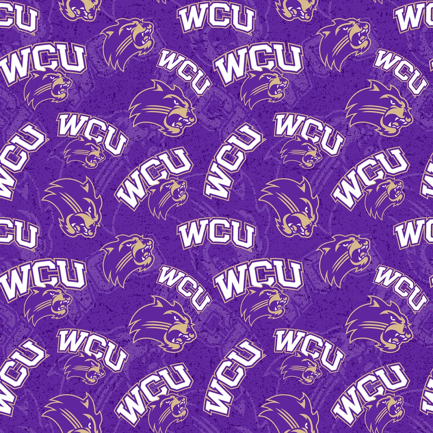 Western Carolina Catamounts NCAA College Tone on Tone Sykel Enterprises Cotton Fabric WCA-1178 | US Fabric Shop
