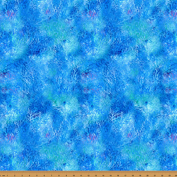 Whale Song Aquatic Texture Cobalt Blue Hoffman Fabrics Cotton Fabric HF-X5691-17