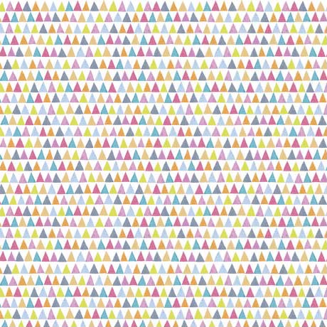 Whats Cookin Triangle Geo White Turnowsky Quilting Treasures Cotton Fabric QT-29409-Z