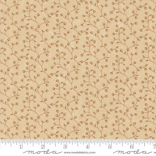 Wheatland Bittersweat Blenders Vines Berry Wheat Tonal Natural Kansas Troubles Quilters Moda Cotton Fabric MD-9796-21