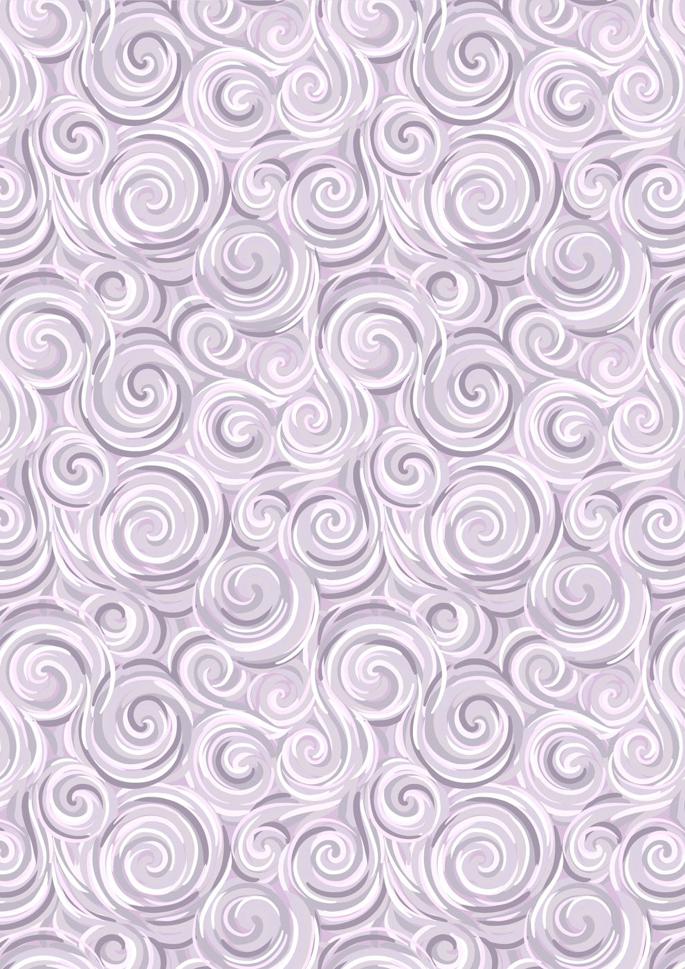 Where the Sky Dances Northern Lights Swirl Gray Lilac Pearl Lewis and Irene Cotton Fabric LI-L67A