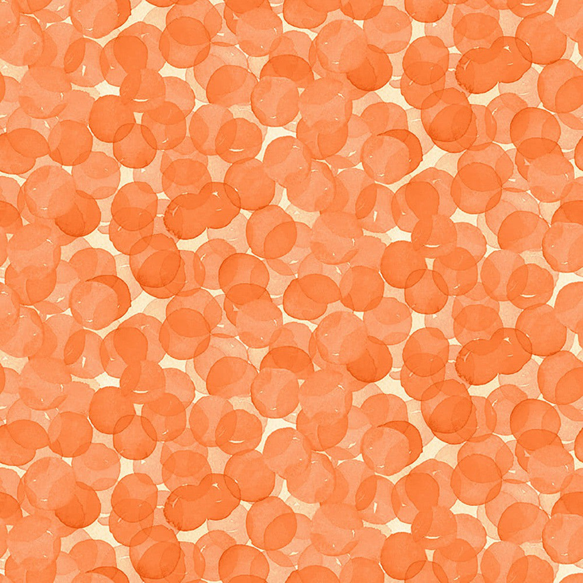 Whimsy Daisical II Dots Orange Keri Schneider Blank Quilting Cotton Fabric