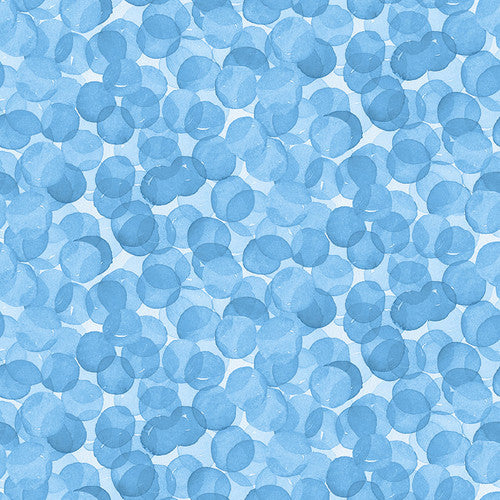 Whimsy Daisical II Packed Dots Blue Keri Schneider Blank Quilting Cotton Fabric BQ-2872-70