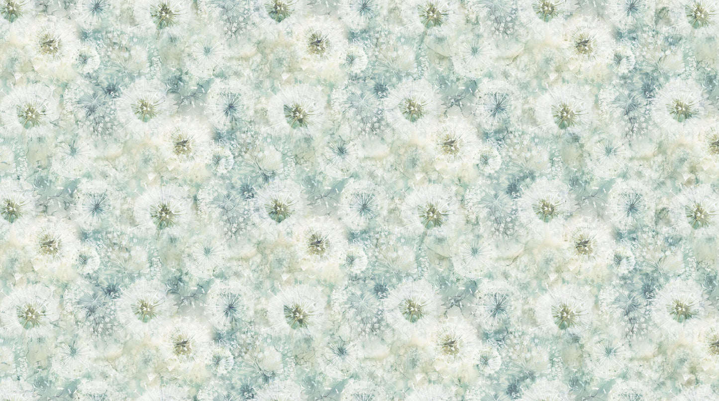 Whisper Packed Seed Pods Light Teal Multi Deborah Edwards and Melanie Samra Northcott Fabrics Cotton Fabric NC-DP28702-62