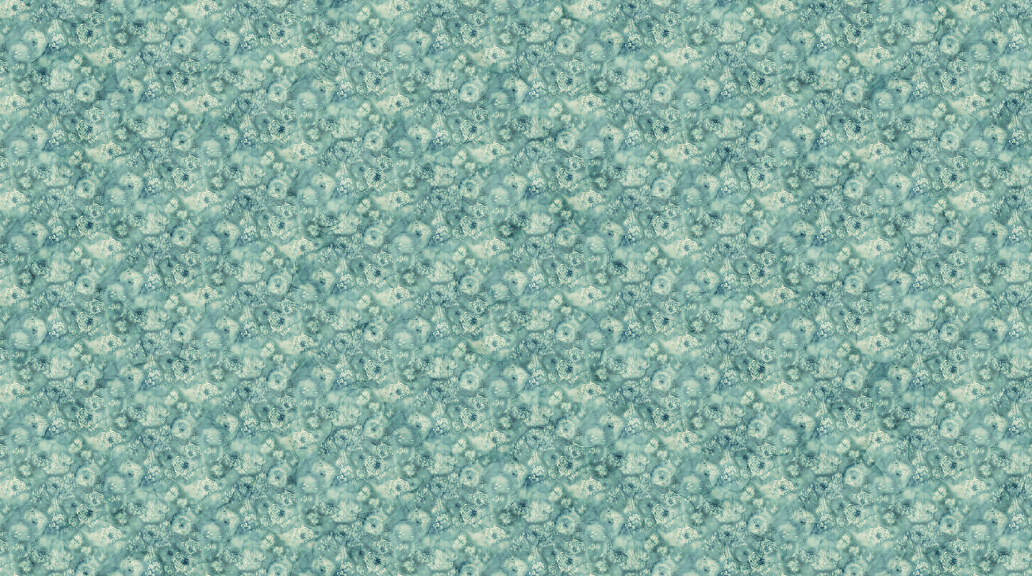 Whisper Seed Pods Mini Medium Teal Multi Deborah Edwards and Melanie Samra Northcott Fabrics Cotton Fabric NC-DP28704-66
