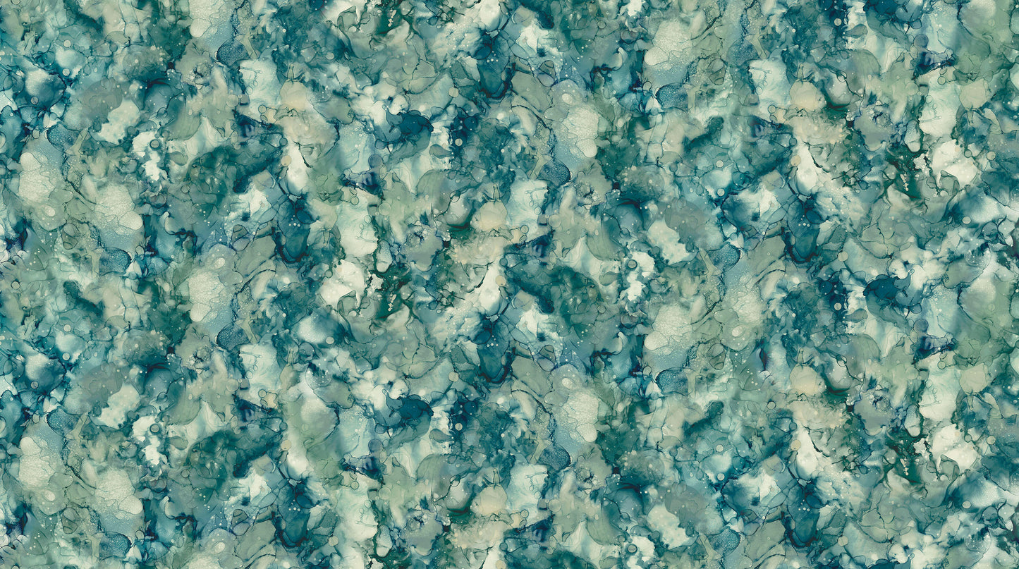 Whisper Texture Teal Multi Deborah Edwards and Melanie Samra Northcott Fabrics Cotton Fabric NC-DP28706-68