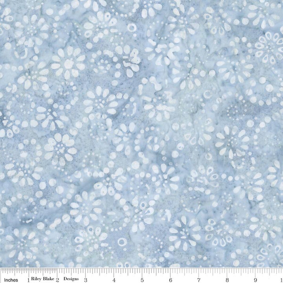 Swirl the Rainbow Whispering Moon Light Blue BATIK Riley Blake Designs Cotton BATIK Fabric RB-BT23563-554