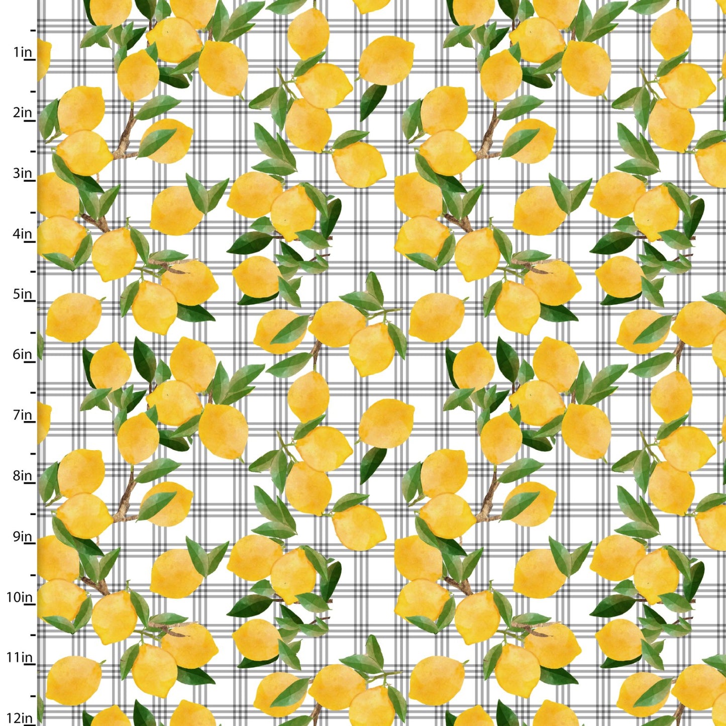 White Cottage Farm Trailing Lemons White Beth Albert 3 Wishes Cotton Fabric