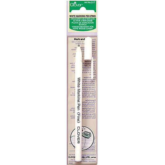 White Marking Pen Clover Needlecraft CN-517