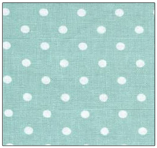 Spa Mint Green White 1/8" Polka Dot Basic Pin Timeless Treasures Cotton Fabric