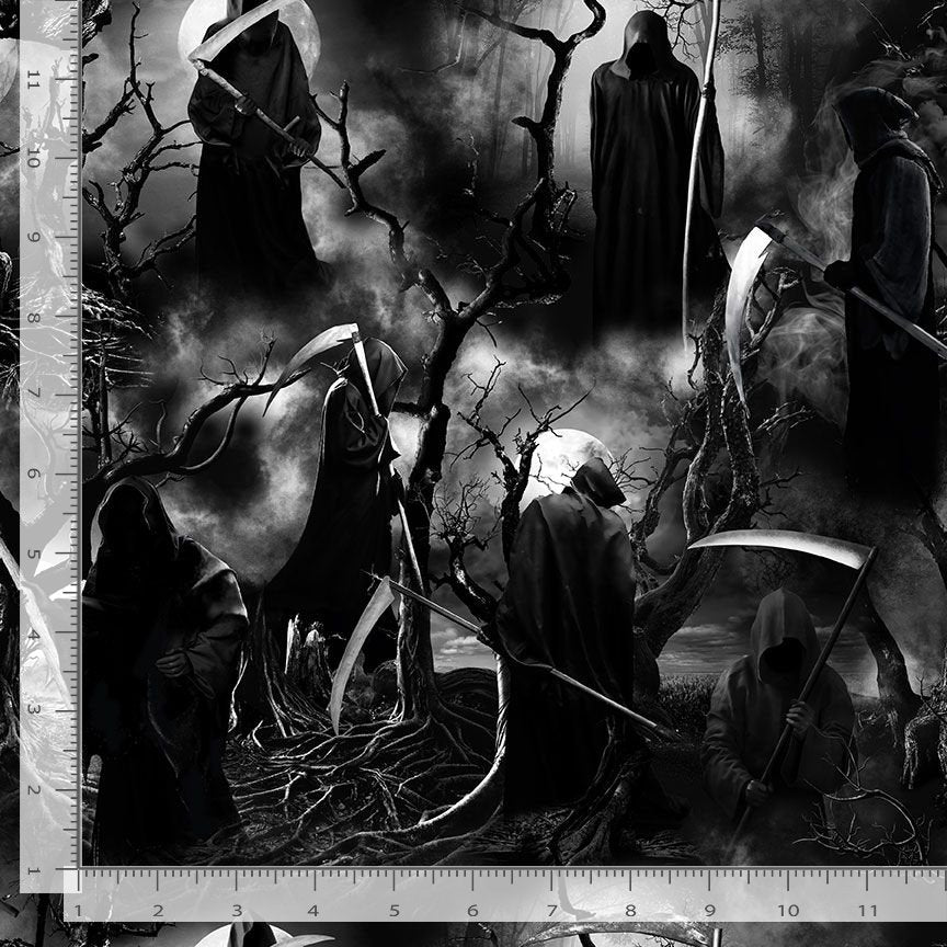 Wicked Grim Reaper Woods ReaperTimeless Treasures Cotton Fabric TT-WICKED-CD2762-REAPER