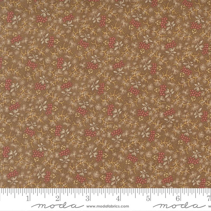 Wild Orchid Floral Misty Earth Blackbird Designs Moda Cotton Fabric MD-2774-12