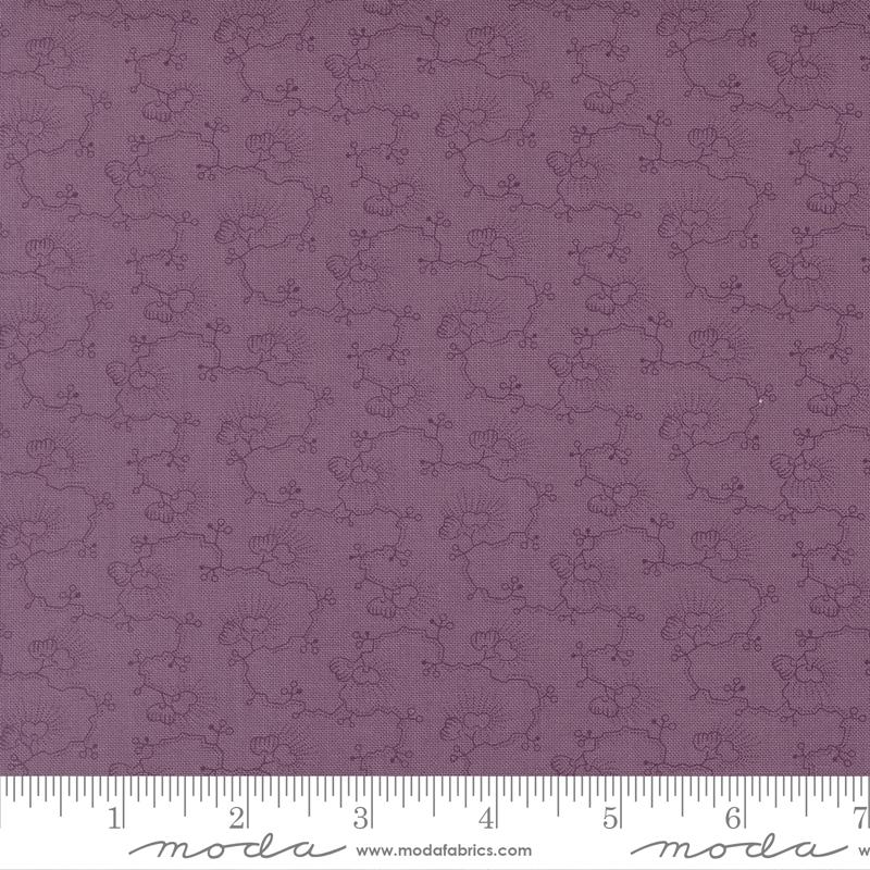 Wild Orchid Tropical Vine Moth Blackbird Designs Moda Cotton Fabric MD-2772-16