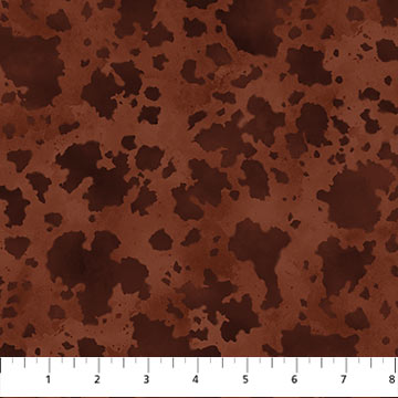 Wild and Free Horse Hide Rust Brown Rick Unger Northcott Cotton Fabric NC-27608-37
