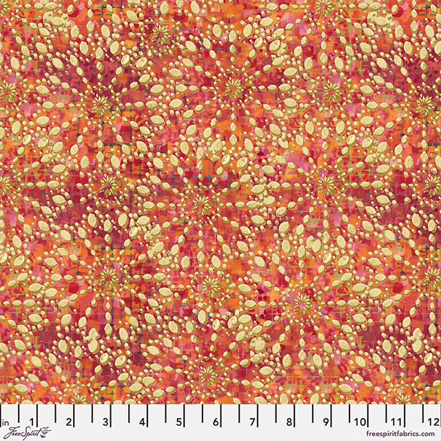 Wings of Wonder Lacey Red Sue Penn Free Spirit Cotton Fabric FS-PWSP117.RED | US Fabric Shop