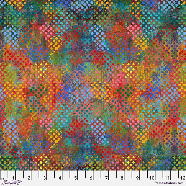 Wings of Wonder Pebbles Multi Sue Penn Free Spirit Cotton Fabric FS-PWSP118.MULTI | US Fabric Shop