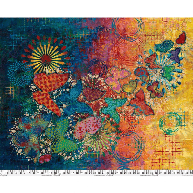 Wings of Wonder Butterfly Panel 36" Sue Penn Free Spirit Cotton Fabric FS-PWSP116.PANEL | US Fabric Shop