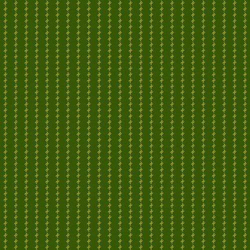 Winter Joy Stripe Green Hannah West Henry Glass Cotton Fabric  HG-2859-66