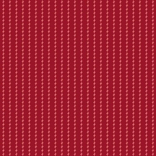 Winter Joy Stripe Red Hannah West Henry Glass Cotton Fabric HG-2859-88