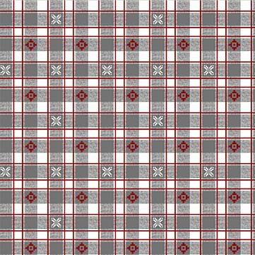 Winter Solstice Alpine Gingham Gray Michael Miller Cotton Fabric