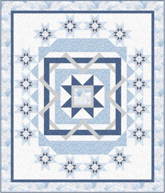 Winter Solstice Quilt Kit 59" x 69" Turnowsky Quilting Treasures QT-KIT-4274A