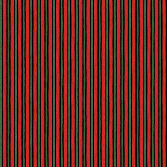 Winter Forest Black Red Green Susan Winget Wilmington Prints Cotton Fabric