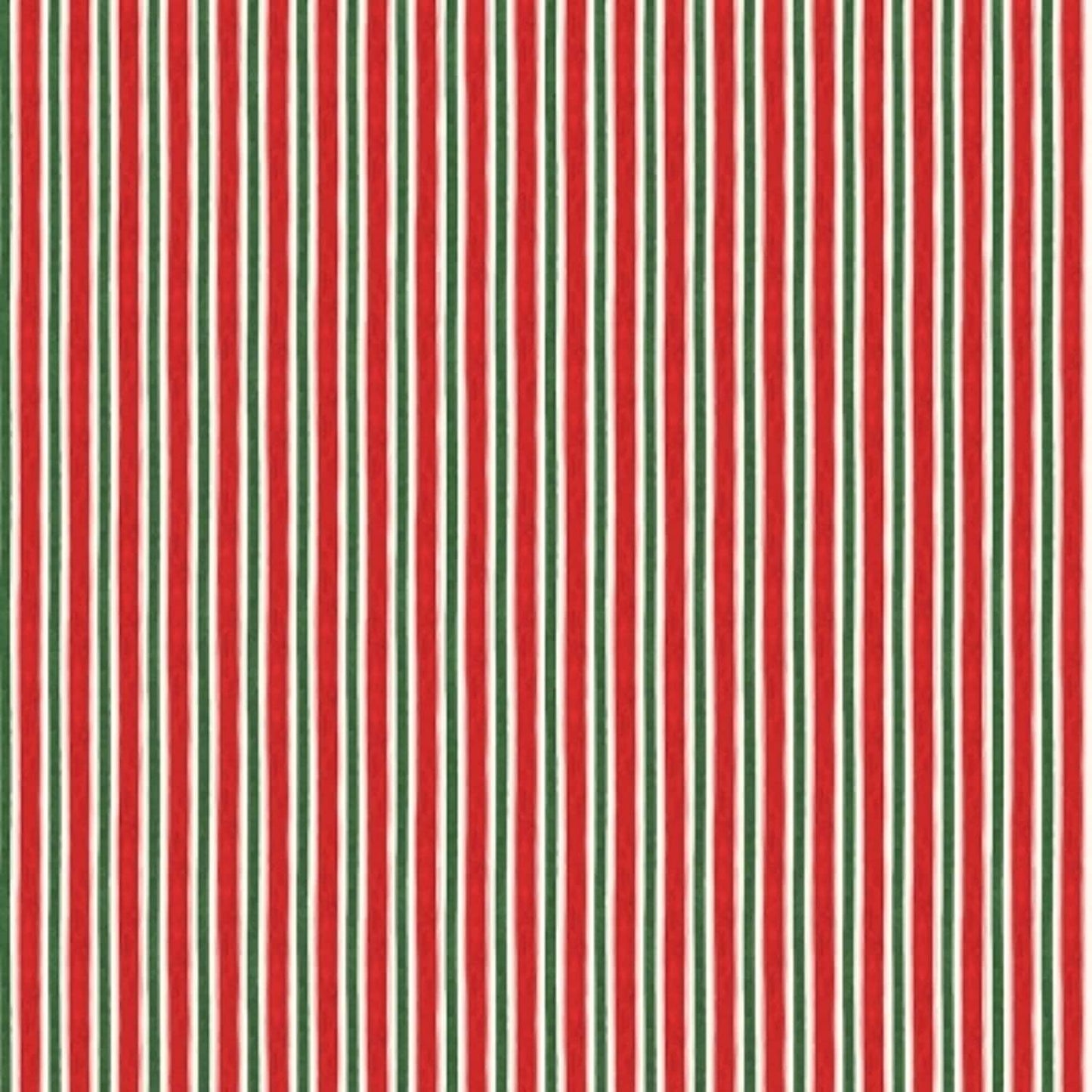 Winter Forest Stripe Cream Susan Winget Wilmington Prints Cotton Fabric