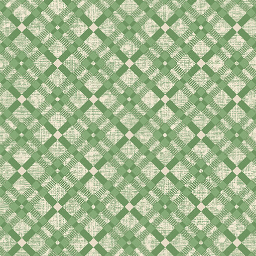 Winter Haven Winter Tartan Sage Rachel Rossi Benartex Cotton Fabric BE-16797-43