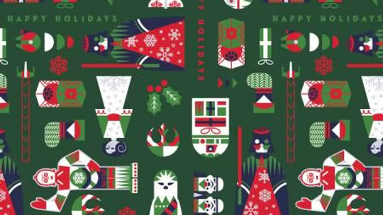 Winter Holiday IV Galaxy Force Toss Star Wars Christmas Green Camelot Cotton Fabric CF-73011380-03