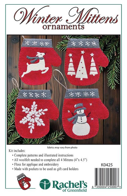 Winter Mittens Ornament Kit Rachels Of Greenfield RG-K0425